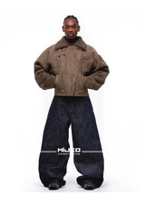 MIJKO Men's Relaxed Straight Denim Jeans – M to XXL