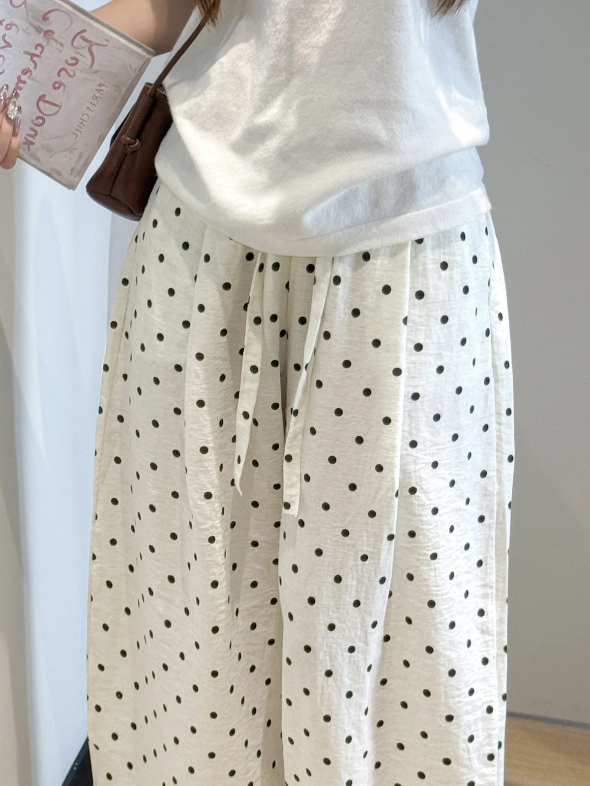 Women's Linen Blend Wide-Leg Pants