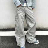 PFNW 2025 Autumn Men's Jeans Loose Long Pants Korea Fashion High Street Solid Color Male Wide Leg Trousers 28W9729