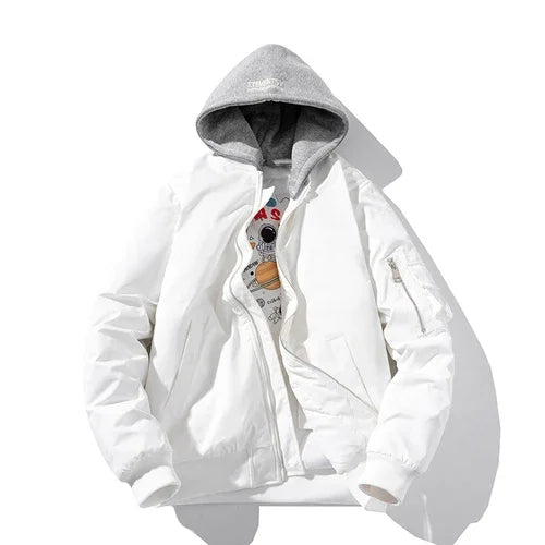 Hooded Bomber Pilot Jacket