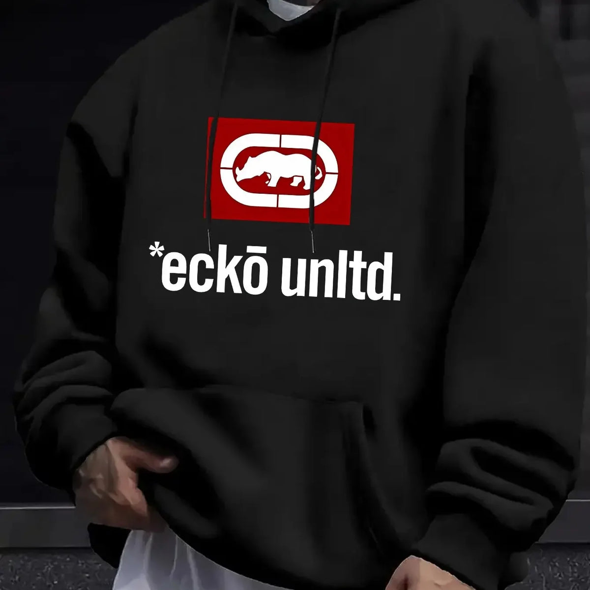 Men's Graphic Fleece Pullover Hoodie
