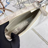 Himalaya White Genuine Crocodile Leather Crossbody Bag