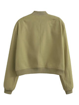 Willshela Women's Solid Bomber Jacket with Pockets