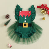 Infant Holiday Ruffle Jumpsuit