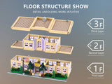 Springfield Elementary School House Modular Buildings Blocks City Apartment Architecture Brick Model Kit Adult DIY Gift 3500PCS