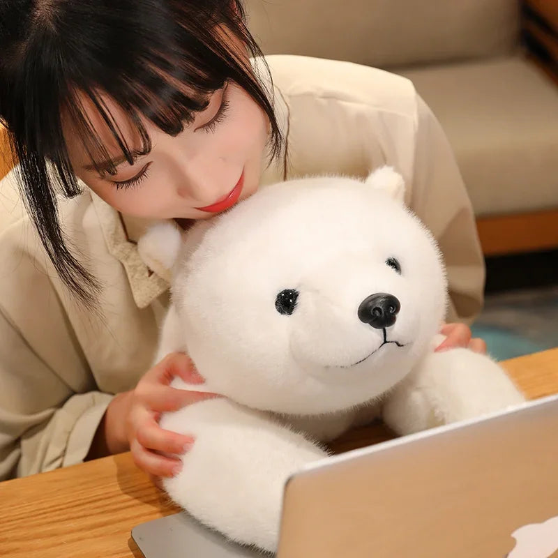 Soft Animal Plush Pillow – Bear & Panda Cuddle Doll