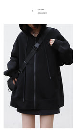 Women’s Relaxed Longline Zip-Up Hoodie