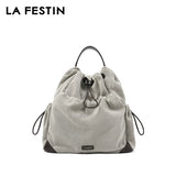 LA FESTIN Original Brand Backpack 2025 New Travel Bags for Woman Casual Tote Bags Large Capacity School Bag Shoulder Bag