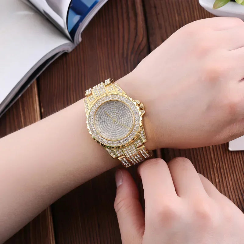 Fashion Crystal Steel Women's Quartz Watch