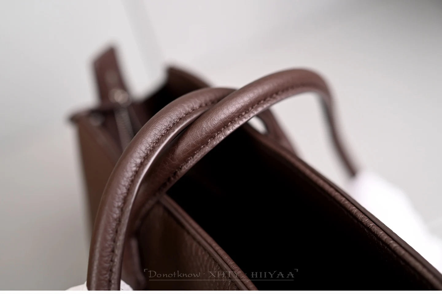 Genuine Leather Tote Bag – Pebbled Top-Grain Cowhide