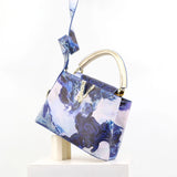 Ins Famous Fashion Classic Printed PU Leather Women's Handbags – Luxury Elegant Shoulder Crossbody Top Handle Bag