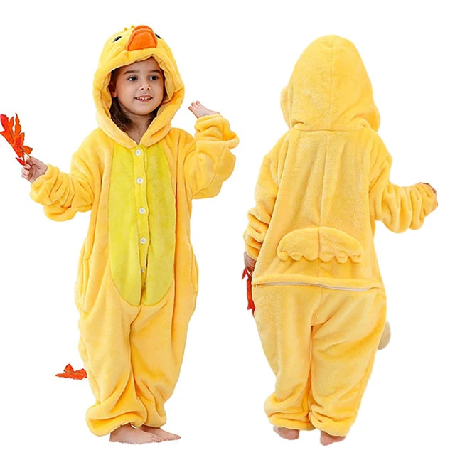 Kids' Capybara Flannel Onesie