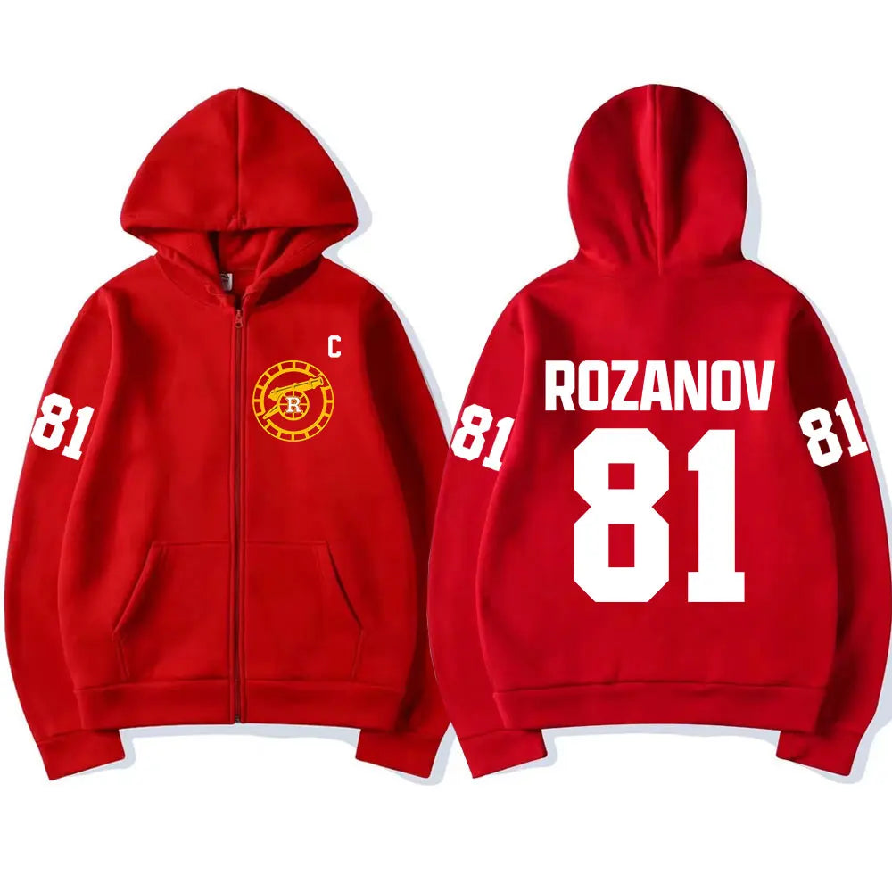 Ilya Rozanov 81 Boston Raiders Fleece Zip Hoodie