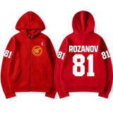 Ilya Rozanov 81 Boston Raiders Fleece Zip Hoodie