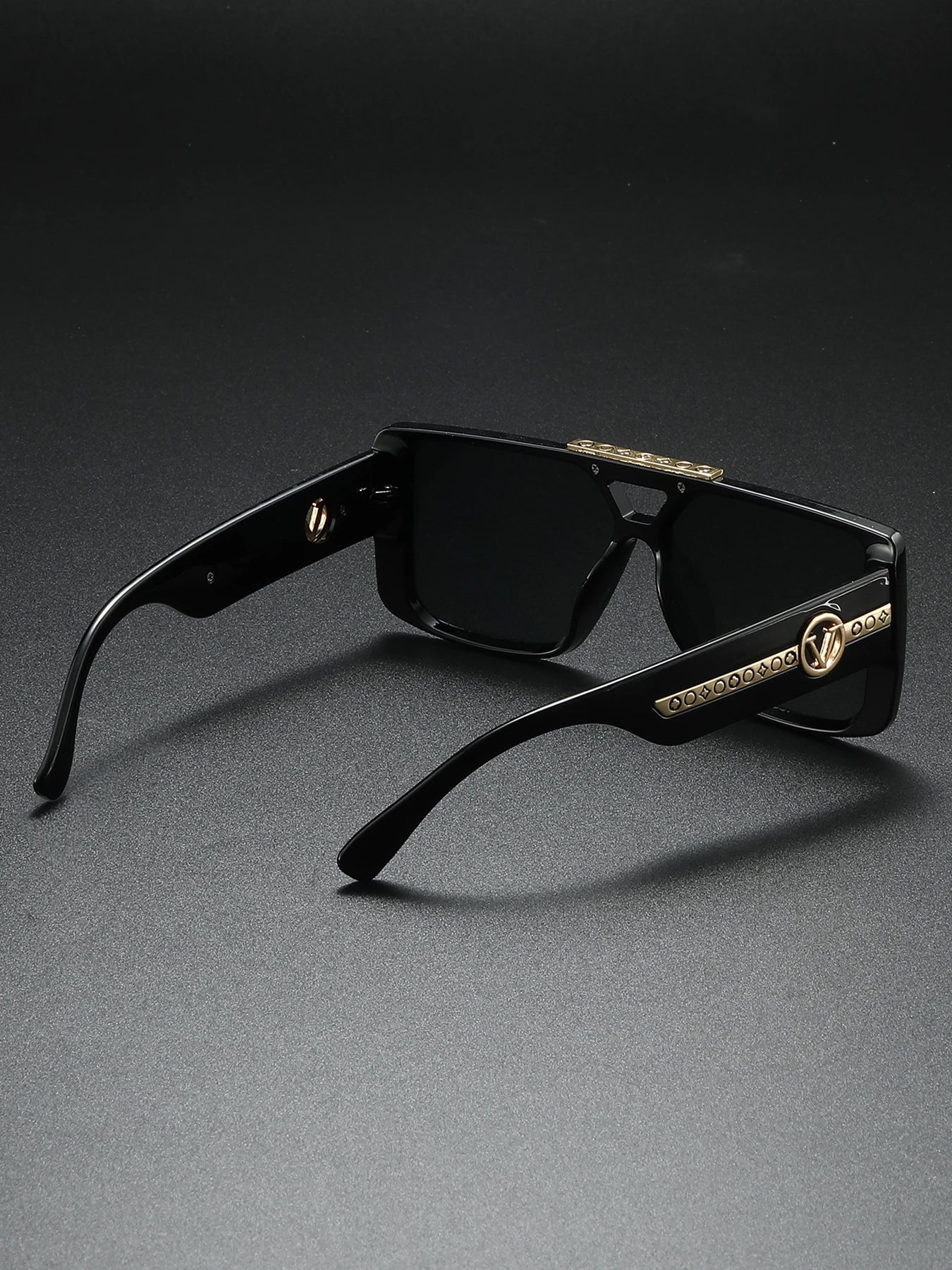Classic Retro Square Frame Sunglasses for Men