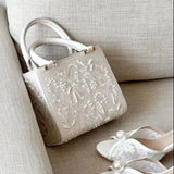 Floral Pearl Mini Duffel Bag