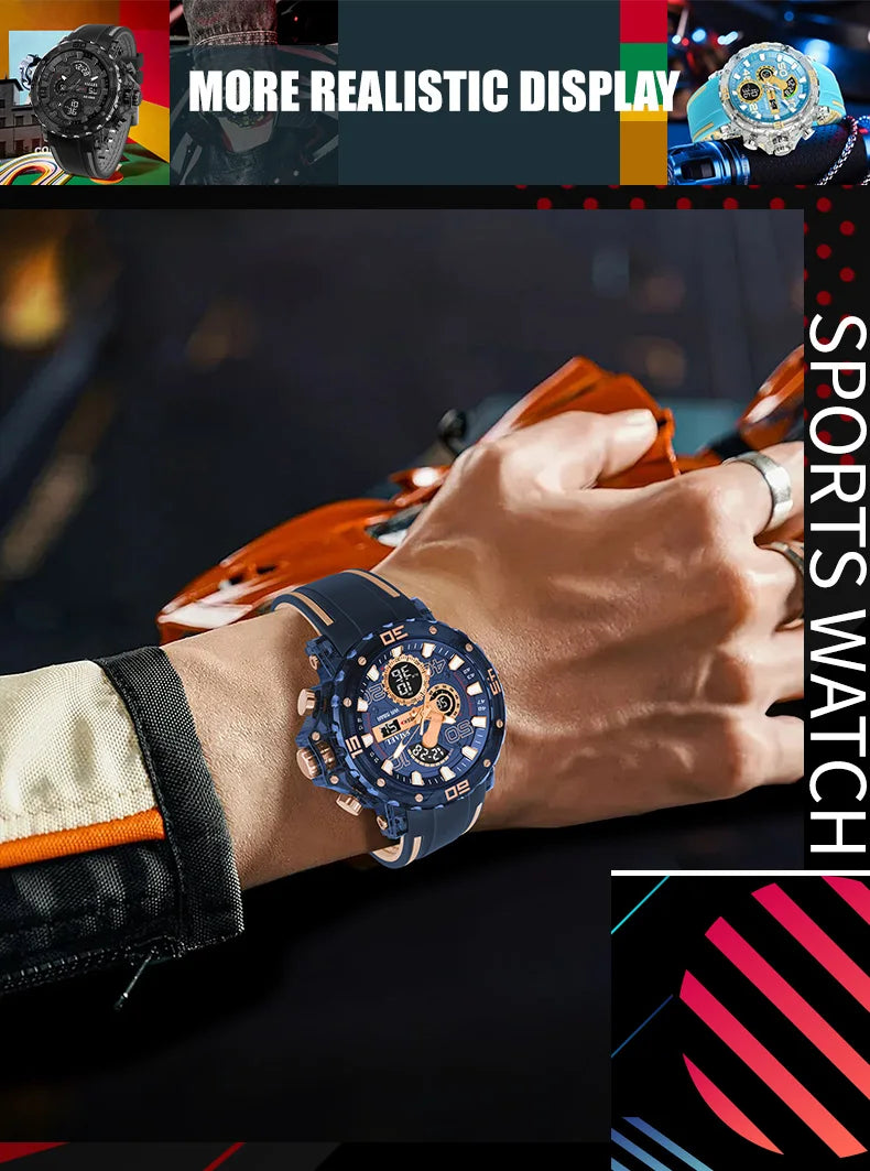 SMAEL 8136 Men's Sport Watch – 50M Water Resistant