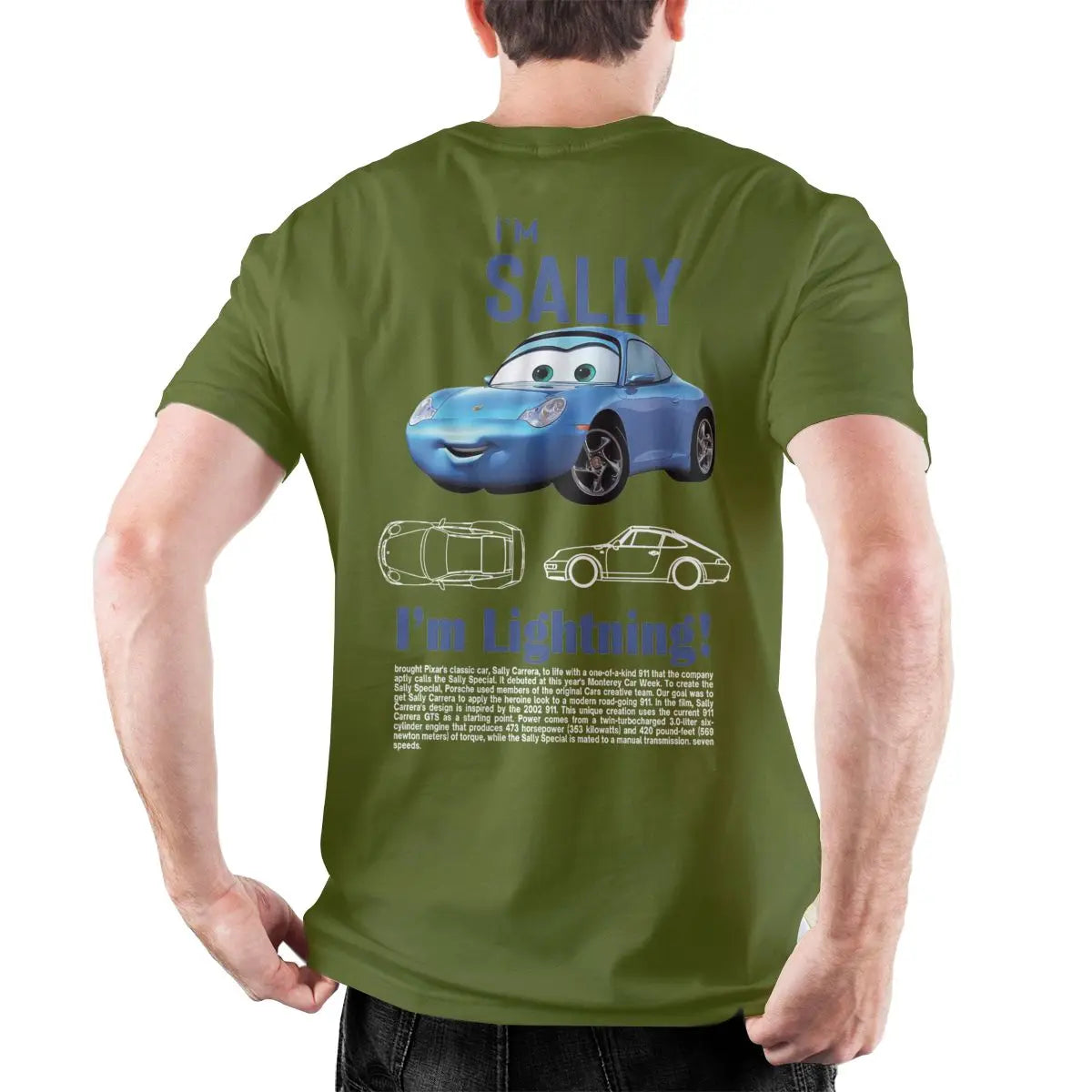 Men Sally I'm Lightning Cars T Shirts Lightning McQueen Graphic Tee