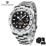 Pagani Design 2026 New Men's Diver Watch 42mm Sapphire Automatic Mechanical GMT Watch 100m Waterproof PD1682