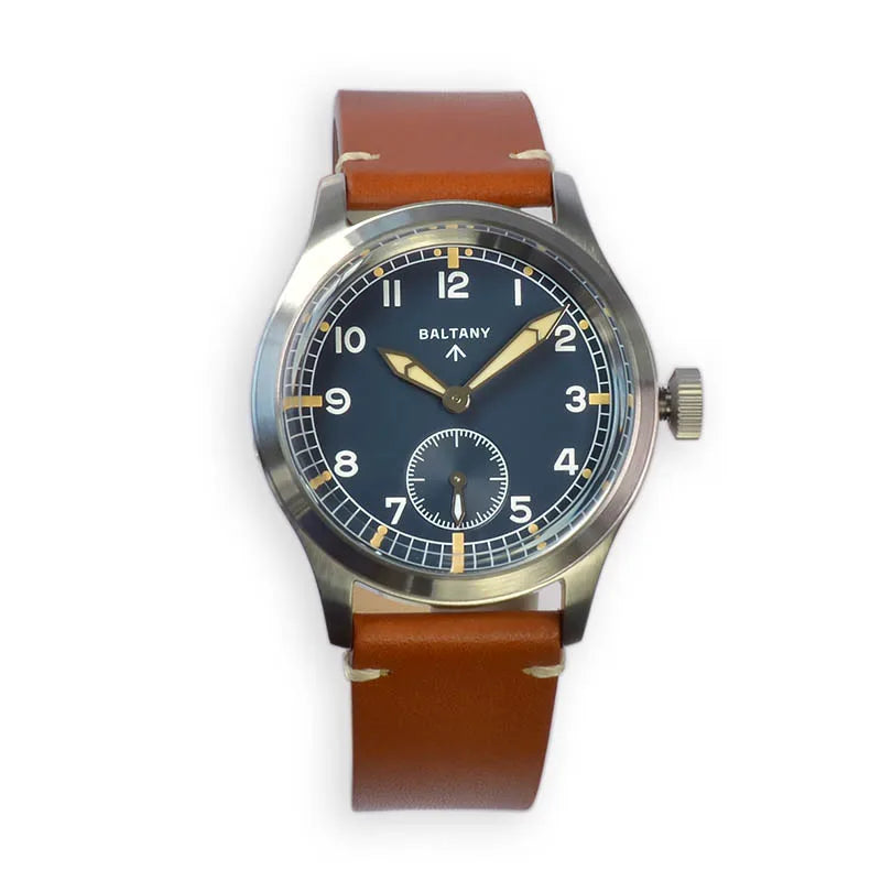 Baltany S2032 Dirty Dozen Watch For Man Vintage Quartz Wristwatches 20ATM Sapphire Crystal Stainless Steel 39MM Military Watches