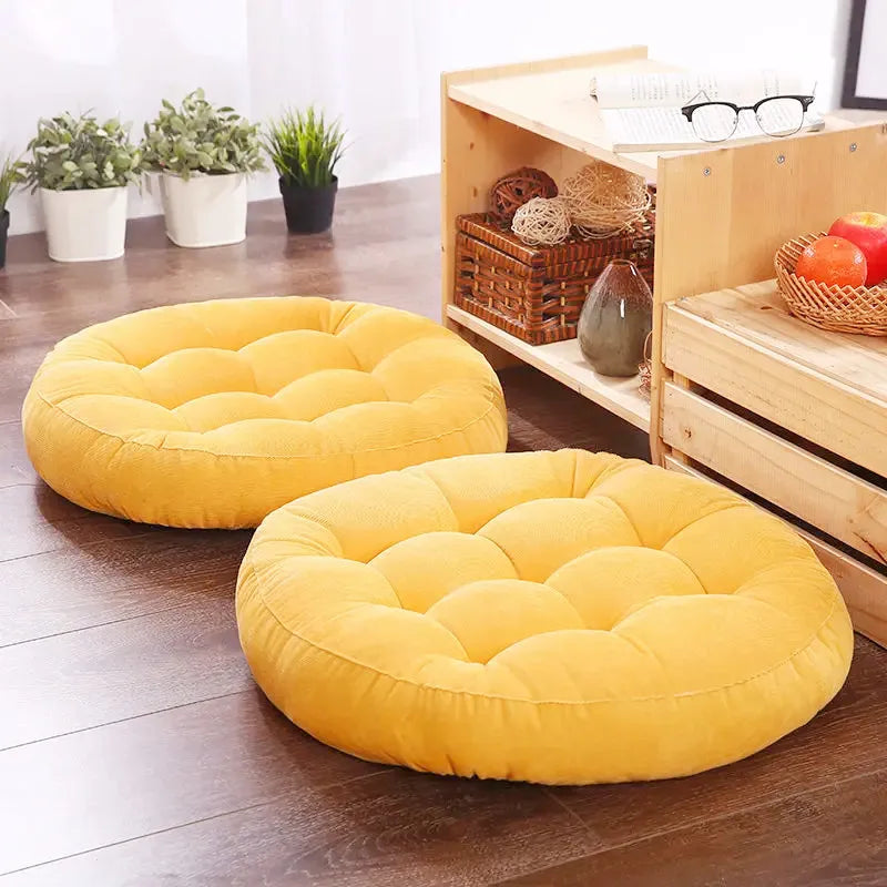 Round Floor Cushion Seating for Adults,Tufted Thick Meditation Cushion for Floor Seating Yoga Living Room Office
