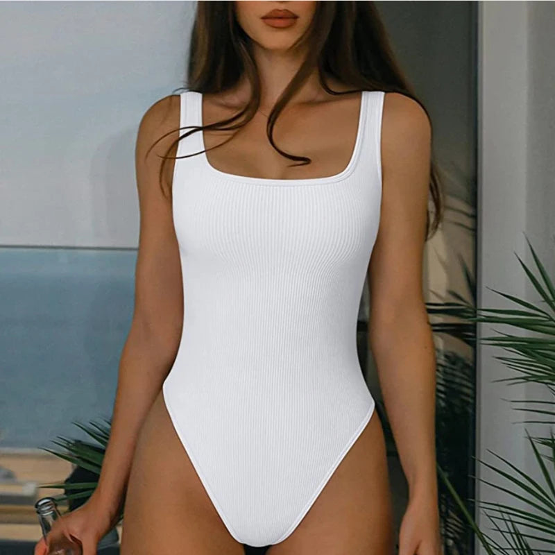 Ribbed Sculpting Seamless Jumpsuit | Firm Compression Shapewear