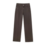 Maxdutti Retro Straight-Leg Mom Jeans | Cotton Denim