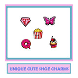 Random 10--200Pcs Non-Repeat Shoe Charms for Sandals, Beach Bags, PVC DIY Shoe Decorations Accessories Charms Premium Quality