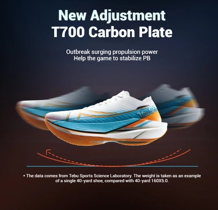 Xtep 160X 6.0 Running Shoes Professional Marathon PB Carbon Plate For Men Cushioning Shock Absorption Sneakers 976319110057