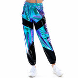 Women's Sparkly High-Waist Straight-Leg Pants