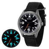 BERNY Full Titanium Automatic Watch for Men Sapphire AR Coated 10Bar Supper Luminous Men Wristwatch Sports Aviation Men Watches