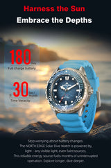 TRITON Men's Solar Dive Watch with Ceramic Bezel