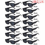 14-Piece Rectangle Sunglasses Set | Women's Vintage Eyewear