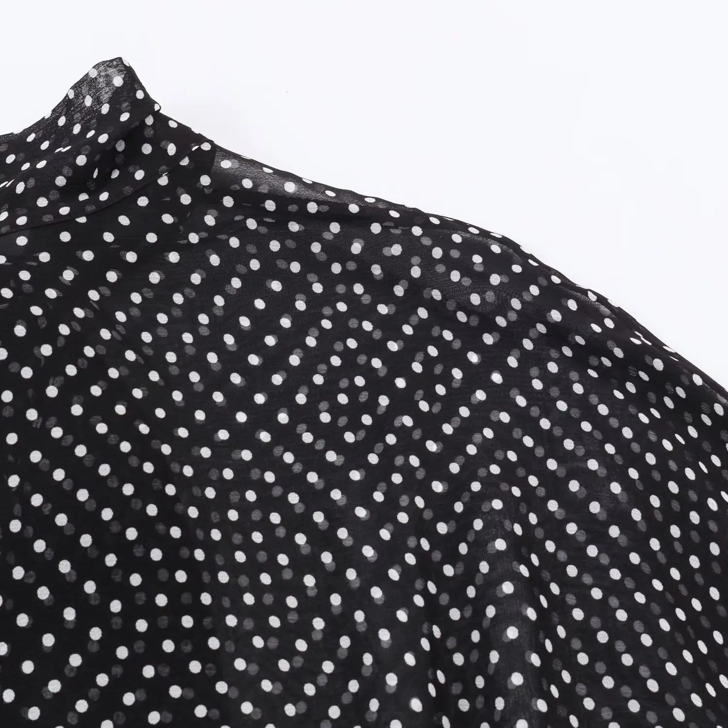 Polka Dot Printed Midi Skirts Two Piece Sets for Women 2025 Summer Chic Bow Tied Blouse Top Suits Woman 2 Piece Outfits