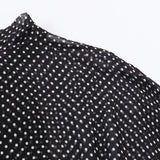 Polka Dot Printed Midi Skirts Two Piece Sets for Women 2025 Summer Chic Bow Tied Blouse Top Suits Woman 2 Piece Outfits