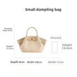 Dumpling Bag, Large Capacity, Shoulder Bag, Handbag, Tote Bag, Women's Bag.