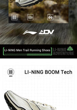 Li-Ning Men's DI LU V2 Trail Running Shoes Long Distance BOOM Cushion LiNing Wearable Anti-Slip Sneakers ARNV001