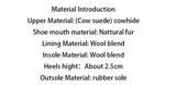 Premium -Made Leather Ankle Snow Boots – 100% Wool Lined Winter Loafers