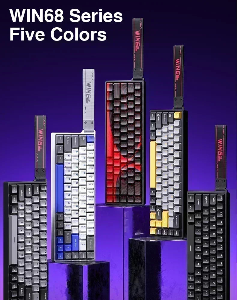 AULA WIN60 WIN68 HE Magnetic Keyboards Esports Rapid Trigger 8K Return RGB Hotswap Wired Gaming Mechanical Keyboard for Pc Gamer