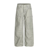 PFNW 2025 Autumn Men's Jeans Loose Long Pants Korea Fashion High Street Solid Color Male Wide Leg Trousers 28W9729