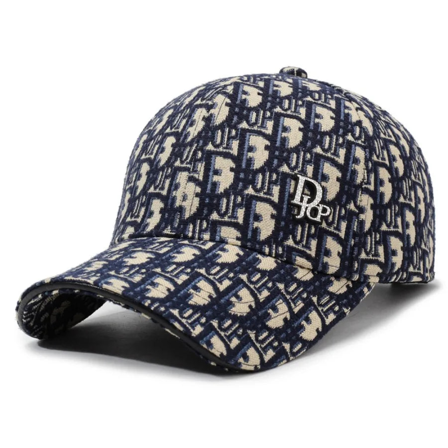Korean Letter Baseball Cap – Unisex Retro Sun Hat