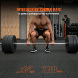 SucceBuy Interlocking Gym Floor Mats | EVA Foam & Rubber