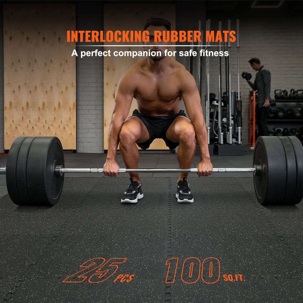 SucceBuy Interlocking Gym Floor Mats | EVA Foam & Rubber
