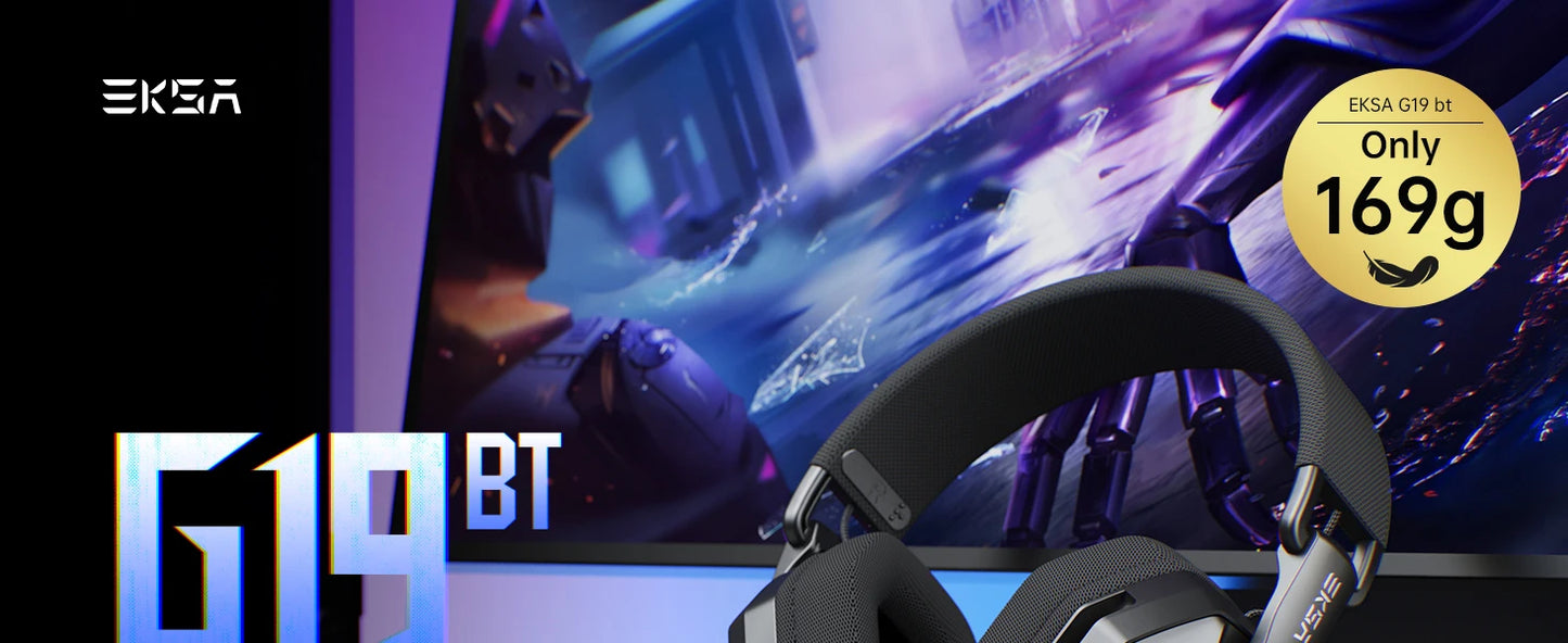 EKSA G19BT Wireless Gaming Headset | Tri-Mode BT 5.4