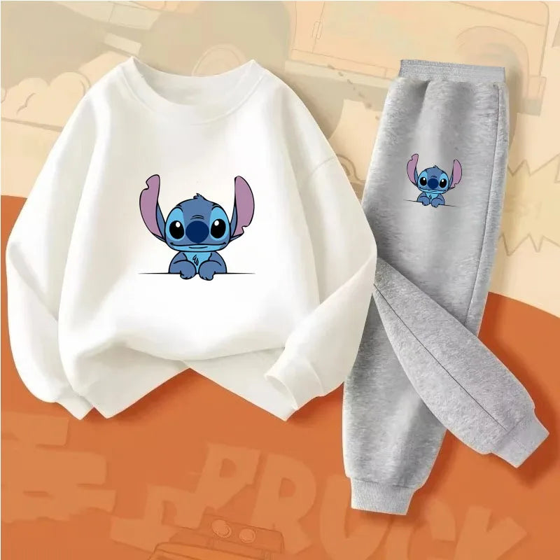 Boys' Autumn Stitch Print Sporty Sweatshirt & Sweatpant Set (2-Piece)