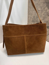 Motingsome Oversize Women Bag Luxury Suede Leather Winter Bags Frosted Cow Skin Handbag and Purses Retro Lady Tote 2024 New