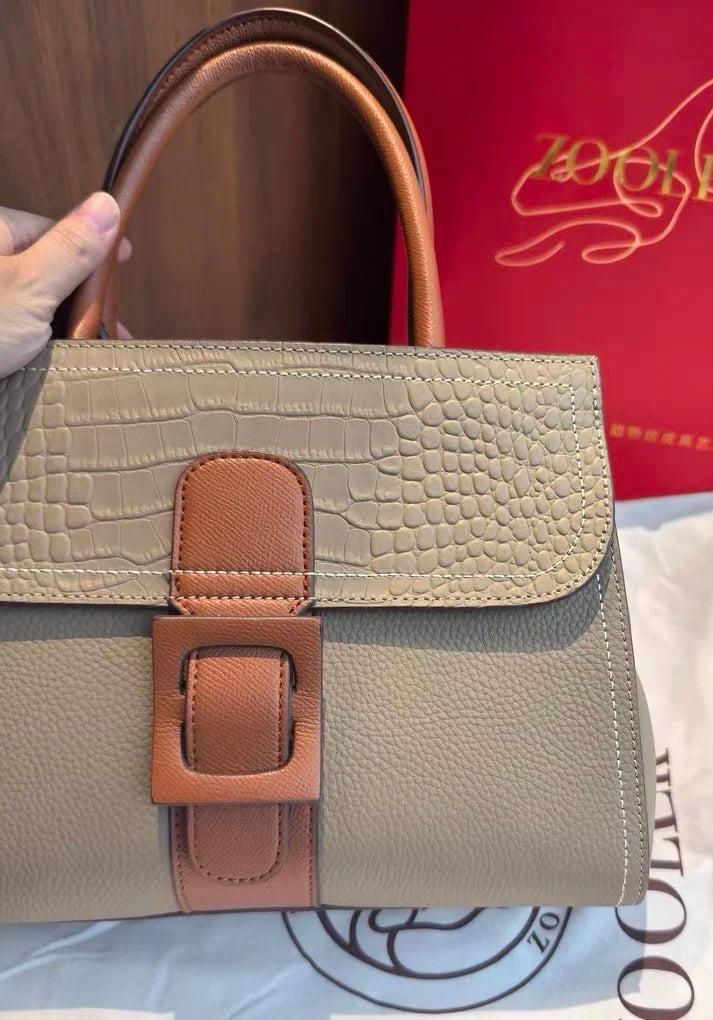ZOOLER Hot 100% Genuine Leather Women's Handbags Cover Lock Shoulder Messenger Bags Super Soft Skin Ladies Purses Winter#YC356