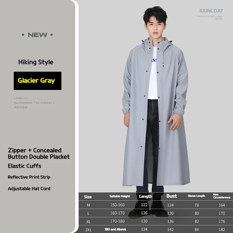 All-Weather Full-Body Poncho for Cycling & Hiking