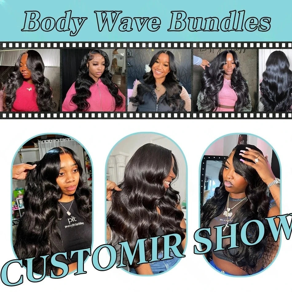 30-Inch Premium Body Wave Human Hair Bundles