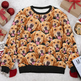 Custom Your Photo 3D Print Ugly Christmas Sweater DIY Face Family Pullovers Funny Image Sweatshirt Personalized Xmas Gift Unisex